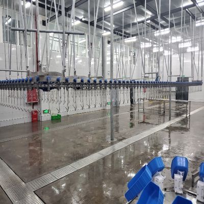 500 Bph 닭고기 도살 라인 220V / 380V 닭고기 찢기 기계